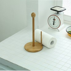 Plus Living 竹製廚房紙巾架, 1個