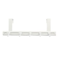 선우랜드 레인보우 2단 문걸이용 옷걸이 미니형, 화이트, 1개