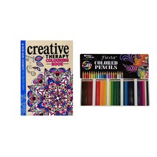 [컬러링북] 크리에이티브테라피+피에스타50색(틴케이스), 한스미디어