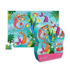 Mermaid 72pcs Junior Puzzle, 48x35cm, 72피스, 1개