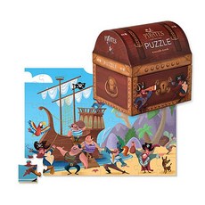 Pirate's Treasure 48pcs Double Fun Puzzle, 50x38cm, 1개