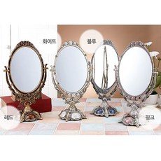 橢圓化妝鏡, 白色的