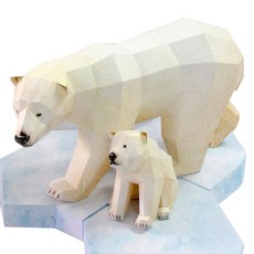 해피페이퍼 북극곰 만들기, 혼합색상, 1개