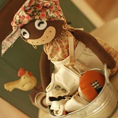 洗衣籃針織DIY 3色線包含, 1個