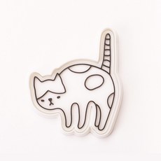 D_Makely 令人毛骨悚然的貓餅乾切割機 + 郵票, 1個