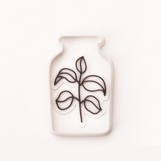 復古玻璃瓶葉子餅乾模具+印章 F, 1個