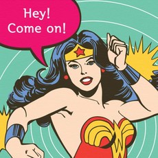 무비캔버스아트 명화그리기 원더우먼 Hey! Come on!, 혼합 색상, 1개