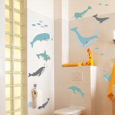 鯨魚之夢重點貼紙, 混合色