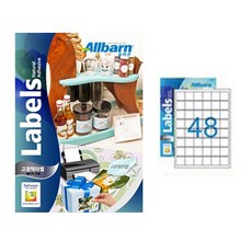올바른라벨 고광택라벨 레이저용 6X8, 48칸, 50개