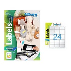 Olbareun 白色防水標籤 雷射專用 3X8, 24格, 25個
