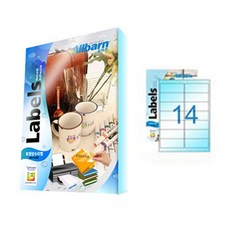 正確 透明防水標籤 雷射專用 2X7, 14格, 25個