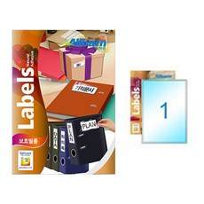 올바른라벨 보호필름 A4전지, 1칸, 25개