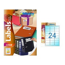ALLBARN LABEL 保護膜 3X8, 24格, 25個