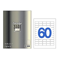 Formtec 雷射光澤標籤 LB-3101 60格, A4, 100個