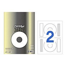 [한국폼텍] 레이져 CD 라벨CL3642P, 100매