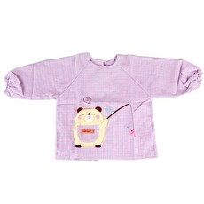 [라이프스푼] 어린이집 방수 앞치마&가운 체크곰돌이, 1