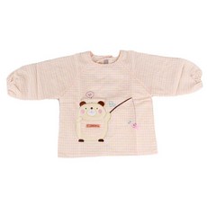 [라이프스푼] 어린이집 방수 앞치마&가운 체크곰돌이, 2