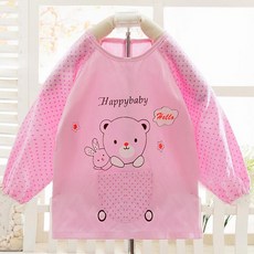 [라이프스푼] 어린이집 방수 앞치마&가운 토끼와곰돌이, 토끼와곰돌이_3