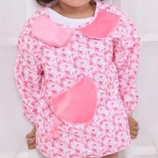 [라이프스푼] 어린이집 방수 앞치마&가운 플라워프릴, 2