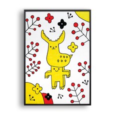 all new frame 圖案裝飾掛框, （中密度纖維板黑色）