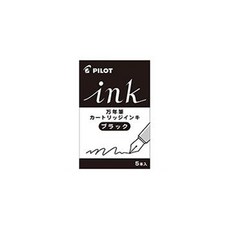 파이롯트 카쿠노 만년필 잉크 카트리지, 블랙, 3개