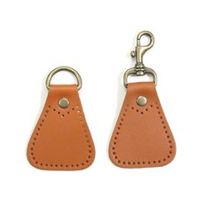 [BYHANDS] 青銅皮革掛環, 駝色, 1個