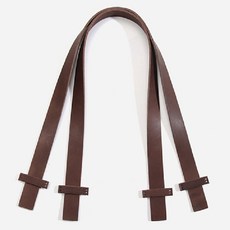 [바이핸즈] 내추럴 통가죽 가방핸들 (66cm) (L), 브라운, 1개