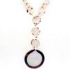 Bonny L 項鍊式放大鏡, Beige