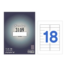 폼텍 라벨 LQ-3109 (18라벨20매/권), 1개