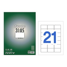 폼텍 라벨 LQ-3105 (21라벨20매/권), 1개