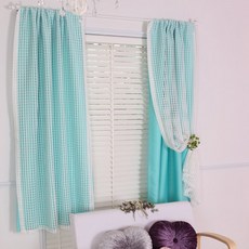 Gold Yarn Monaco雙層遮光窗簾 2入, 薄荷