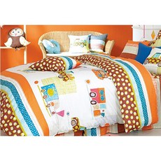 [몽비쥬] 명품 프린트 포텐 멀티 아동침구, 오렌지