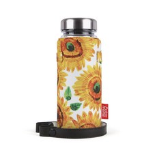 all new frame 向日葵印花水壺袋+水壺, 300ml, 300ml