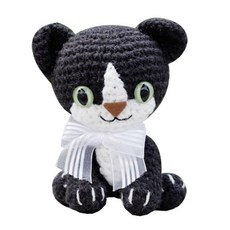 [Yamidoll] 幼貓鉤針娃娃材料包 黑色, 灰色, 1個