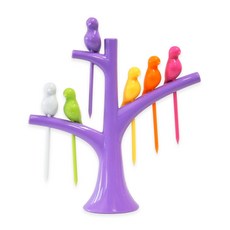 키친파이브 버드 파티 포크, 퍼플, 1개