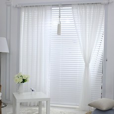 골드얀 호텔식 심플화이트 속지커튼
