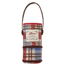 CARRIEIGHT 經典格紋水瓶袋, 紅色的, 1個, 1入