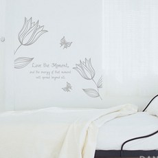 (LU-M96) Love flower 2件組, 灰色