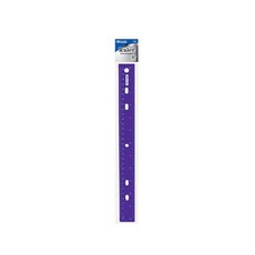 베이직 쥬웰톤 컬러 자 30cm, 퍼플, 5개