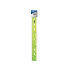 베이직 쥬웰톤 컬러 자 30cm, 그린, 5개