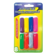 BAZIC 여러가지색/모양 펜그립, 민자무늬, 5개