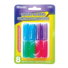 BAZIC 여러가지색/모양 펜그립, 빗살무늬, 5개