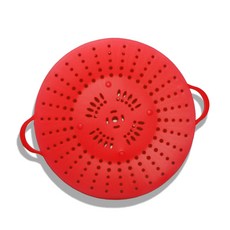Petitsil 雙耳矽膠蒸籃墊, 紅色的