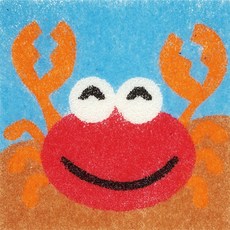 유니아트 데코샌드 액자 112 꽃게, 칼라혼합, 2개