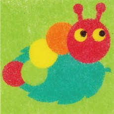 유니아트 데코샌드 액자 114 애벌레, 혼합 색상, 2개