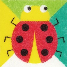 유니아트 데코샌드 액자 116 무당벌레, 혼합 색상, 2개