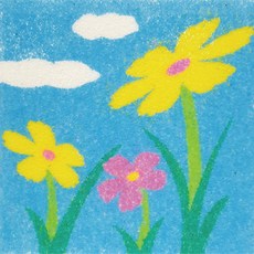 유니아트 데코샌드 액자 123 들꽃, 혼합 색상, 2개