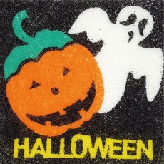 유니아트 데코샌드 액자 127 할로윈, 혼합 색상, 2개