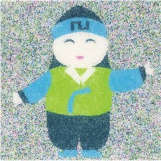 유니아트 데코샌드 액자 132 한복소년, 혼합 색상, 2개