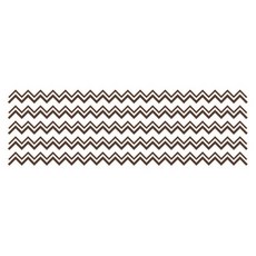 단비디자인 띠 패턴 뾰족뾰족 스티커 LU-M124, 다크브라운